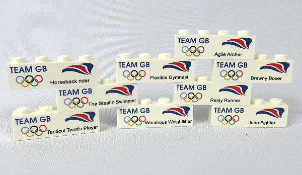 Sockelsteine für Lego Olympics Team GB Minifiguren의 그림