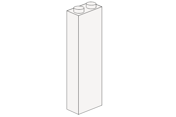 Picture of 1 x 2 x 5 -  White