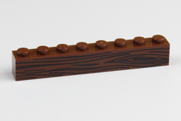 Zeige Details für 1 x 8 - Brick Reddish Brown - Holzoptik schwarz Bild von 1 x 8 - Brick Reddish Brown - Holzoptik schwarz