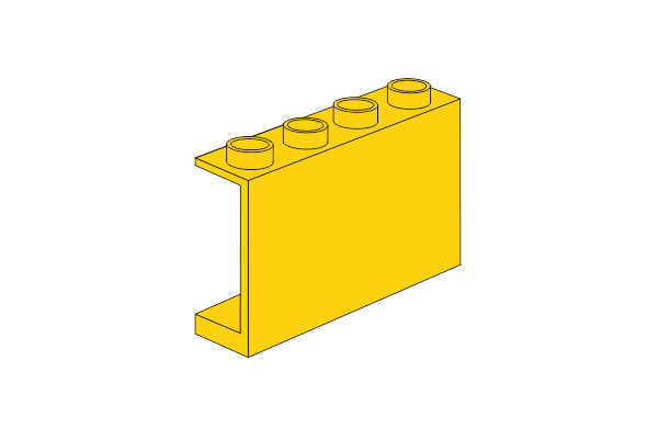 Afbeelding van 1 x 4 x 2 gelb Panel