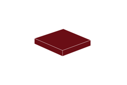 Bild von 2 x 2 - Fliese Dark Red