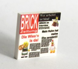 Zeige Details für 2 x 2 - Fliese White - Brick-Zeitung Bild von 2 x 2 - Fliese White - Brick-Zeitung