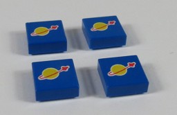 Zeige Details für 1x1 Blue Tile - Space Classic Bild von 1x1 Blue Tile - Space Classic