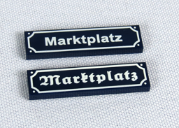 Zeige Details für 1 x 4 - Fliese Straßenschild Bild von 1 x 4 - Fliese Straßenschild