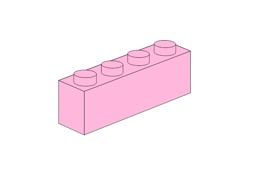 Zeige Details für 1 x 4 - Rosa Bild von 1 x 4 - Rosa