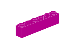 Zeige Details für 1 x 6 - Magenta Bild von 1 x 6 - Magenta