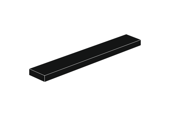 Picture of 1 x 6 - Fliese Black