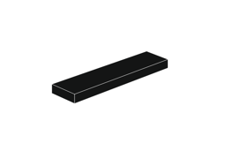 Zeige Details für 1 x 4 - Fliese Schwarz Bild von 1 x 4 - Fliese Schwarz
