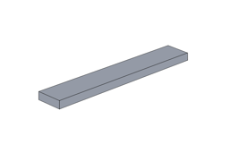 Zeige Details für 1x6 - Fliese Hellgrau Bild von 1x6 - Fliese Hellgrau