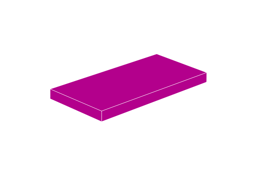 Zeige Details für 2x4 - Fliese Magenta Bild von 2x4 - Fliese Magenta