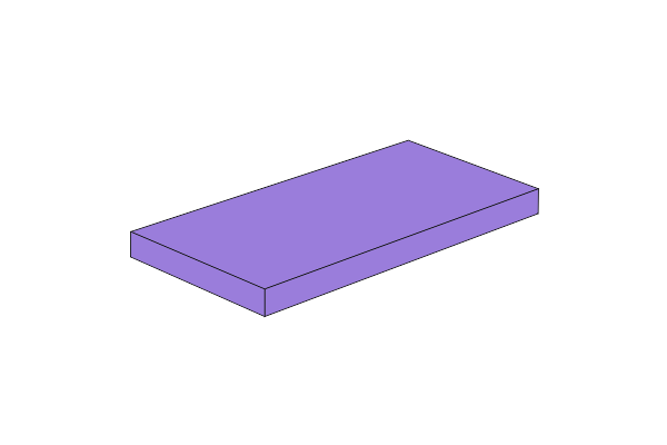 Imagine de 2x4 - Fliese Medium Lavender