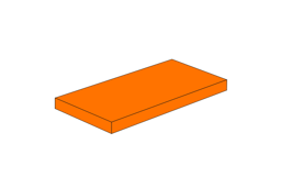 Zeige Details für 2x4 - Fliese Orange Bild von 2x4 - Fliese Orange