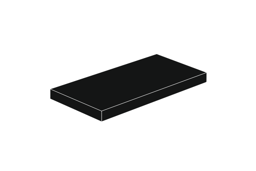 Zeige Details für 2x4 - Fliese Schwarz Bild von 2x4 - Fliese Schwarz