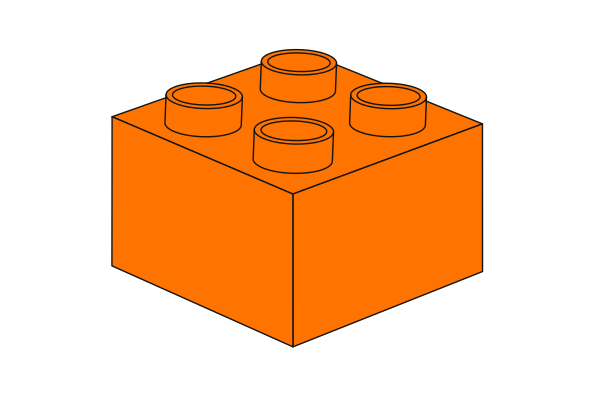 Picture of Duplo 2 x 2 - Orange