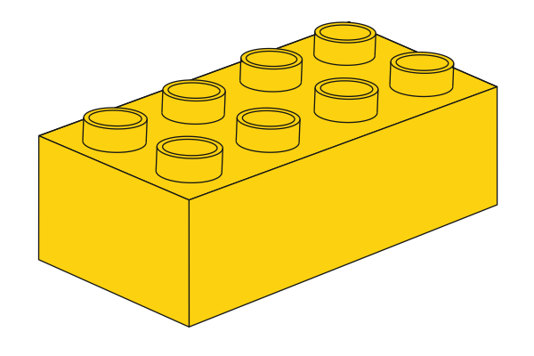 Picture of Duplo 2 x 4 - Gelb