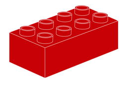 Zeige Details für Duplo 2 x 4 - Rot Bild von Duplo 2 x 4 - Rot
