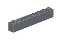 Zeige Details für 1 x 8 - Dunkelblaugrau Bild von 1 x 8 - Dunkelblaugrau