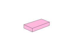 1 x 2 - Fliese Pink की तस्वीर