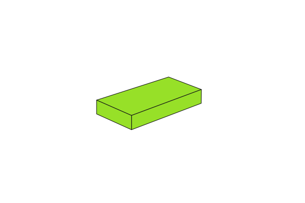 Picture of 1 x 2 - Fliese Lime