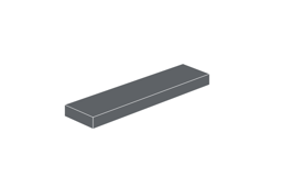 Zeige Details für 1 x 4 - Fliese Dark Bluish Gray Bild von 1 x 4 - Fliese Dark Bluish Gray