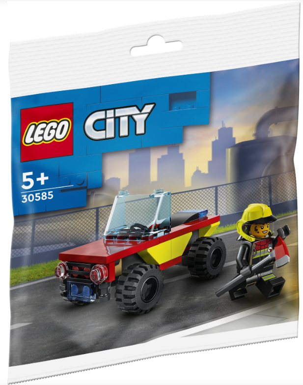 LEGO City 30585 Feuerwehr Wagen mit Figur Polybag की तस्वीर