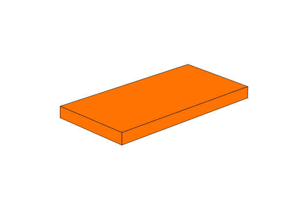 Picture of 2 x 4 - Fliese Orange