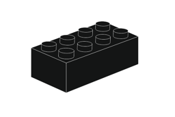 Zeige Details für 2 x 4 - Schwarz Schlüsselanhänger Bild von 2 x 4 - Schwarz Schlüsselanhänger
