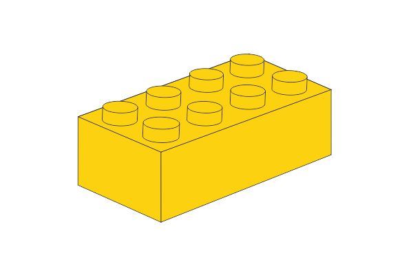 Bild av 2 x 4 - Gelb Schlüsselanhänger