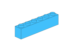 Zeige Details für 1 x 6 - Mittel-Azurblau Bild von 1 x 6 - Mittel-Azurblau