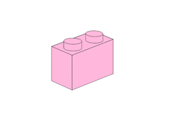 Zeige Details für 1 x 2 - Pink Bild von 1 x 2 - Pink