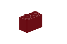 Zeige Details für 1 x 2 - Dunkelrot Bild von 1 x 2 - Dunkelrot