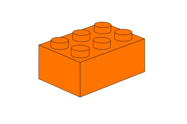 Imagine de 2 x 3 - Orange