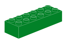 Zeige Details für Duplo 2 x 6 Grün Bild von Duplo 2 x 6 Grün