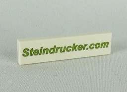 Zeige Details für 1 x 4  -  Fliese weiß -  Steindrucker Bild von 1 x 4  -  Fliese weiß -  Steindrucker