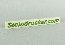 Zeige Details für 1 x 8  -  Fliese weiß -  Steindrucker Bild von 1 x 8  -  Fliese weiß -  Steindrucker