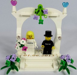 تصویر  #LEGO® Hochzeits-Set mit gravierten Minifiguren 40165