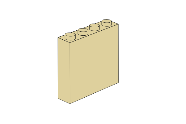 Picture of 1 x 4 x 3 - Tan