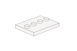 Ảnh của Minifigur Platte 3x4 mit Aufdruck