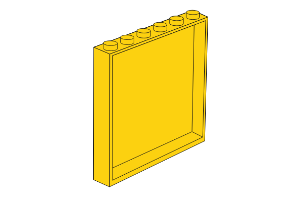 Afbeelding van 1 x 6 x 5 Yellow Panel