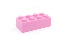 Zeige Details für 500 Stück - 2x4 Stein Rosa Bild von 500 Stück - 2x4 Stein Rosa