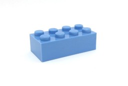 Zeige Details für 250 Stück - 2x4 Stein Hellblau Bild von 250 Stück - 2x4 Stein Hellblau
