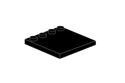 Zeige Details für 4 x 4 - Noppenfliese Black Bild von 4 x 4 - Noppenfliese Black