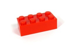 Zeige Details für - 2x4 Stein Rot Bild von - 2x4 Stein Rot