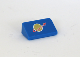 Zeige Details für Space Logo - 1x2 Slope blue Bild von Space Logo - 1x2 Slope blue
