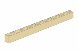 Zeige Details für 1 x 16 - Beige Bild von 1 x 16 - Beige