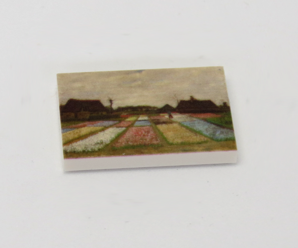 G045 / 2 x 3 - Fliese Gemälde Fields की तस्वीर