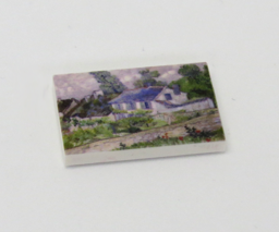 Afbeelding van G049 / 2 x 3 - Fliese Gemälde Houses at Auvers
