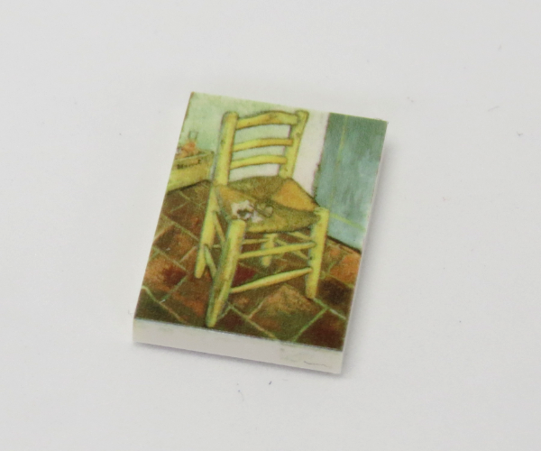 G076 / 2 x 3 - Fliese Gemälde Van Gogh's Chair की तस्वीर
