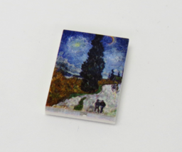 Afbeelding van G079 / 2 x 3 - Fliese Gemälde Zypresse