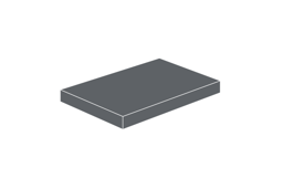 Zeige Details für 2 x 3 - Fliese Dark Bluish Gray Bild von 2 x 3 - Fliese Dark Bluish Gray